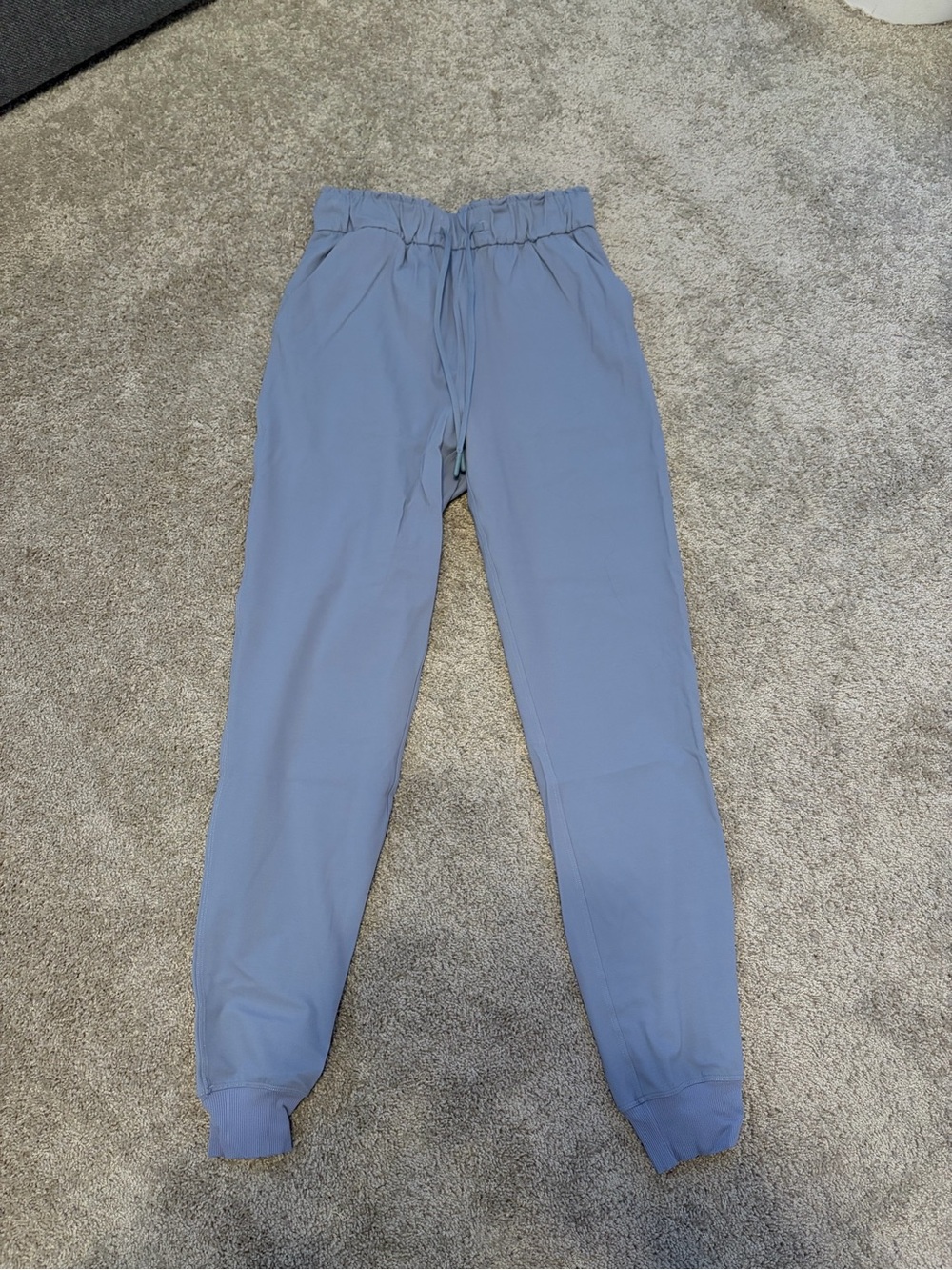 Lululemon Light Blue Drawstring Jogger Pants